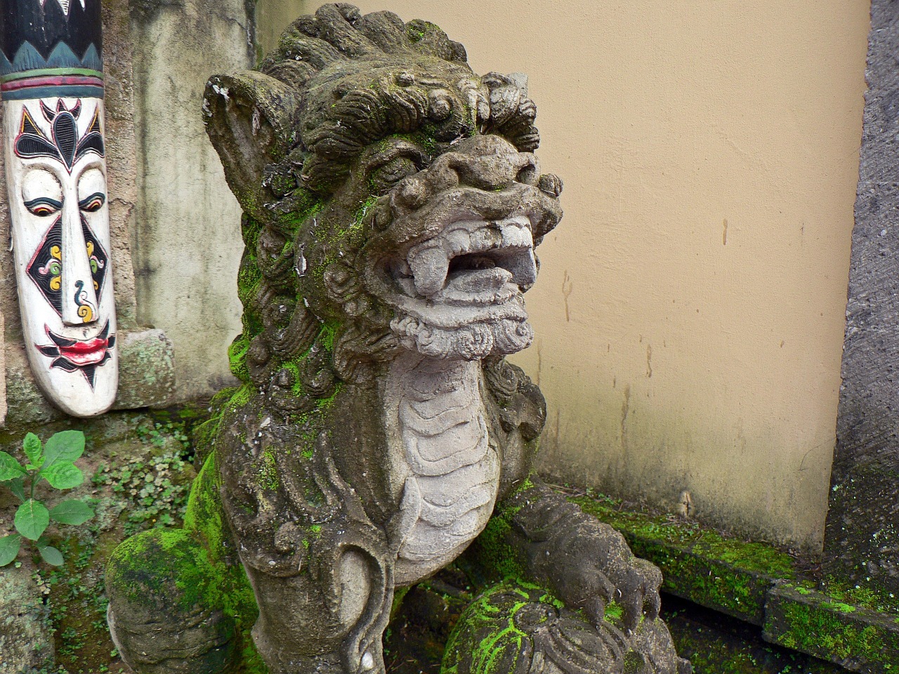 Indonezija, Bali, Pagoda, Skulptūros, Statulos, Globėjas, Drakonas, Religija, Architektūra, Nemokamos Nuotraukos