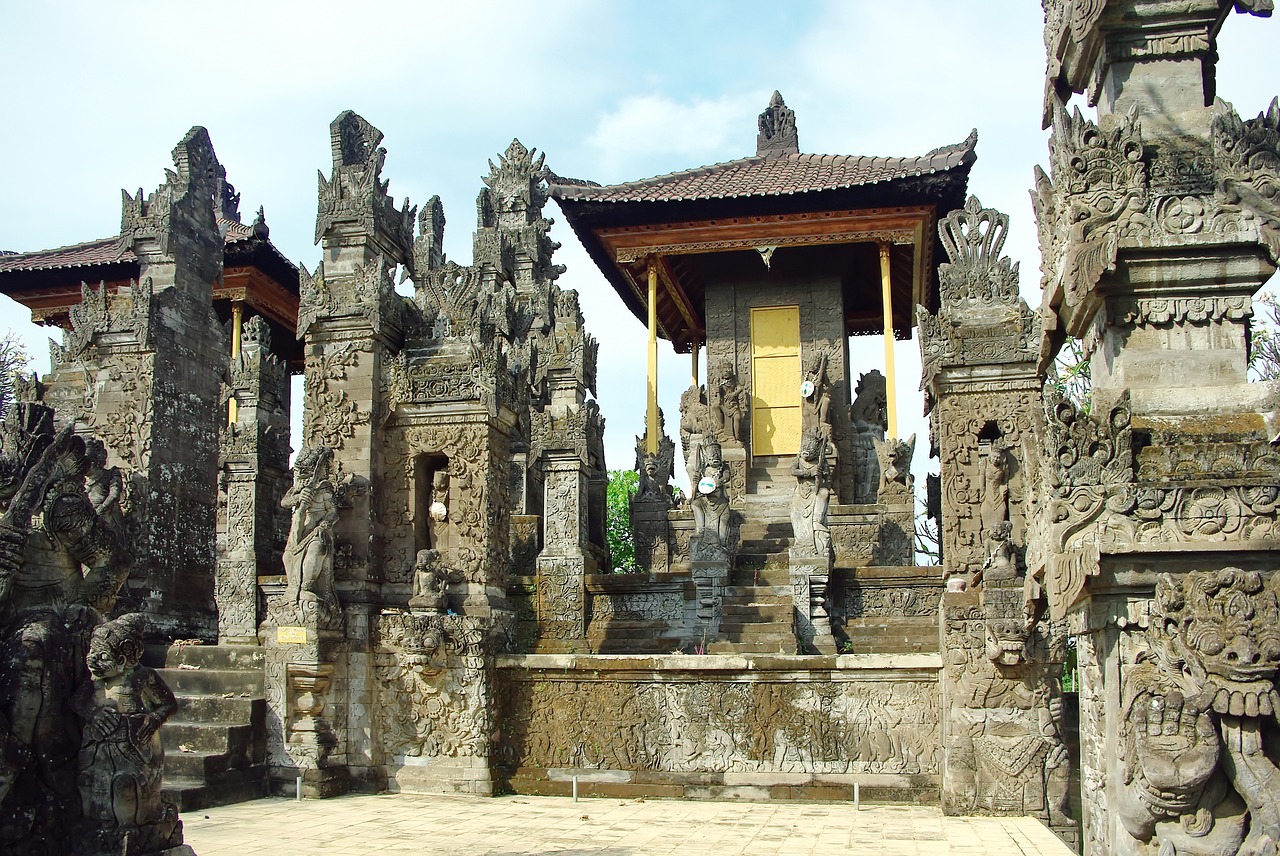 Indonezija, Bali, Šventykla, Skulptūros, Statulos, Religija, Religinis, Architektūra, Religiniai Paminklai, Nemokamos Nuotraukos