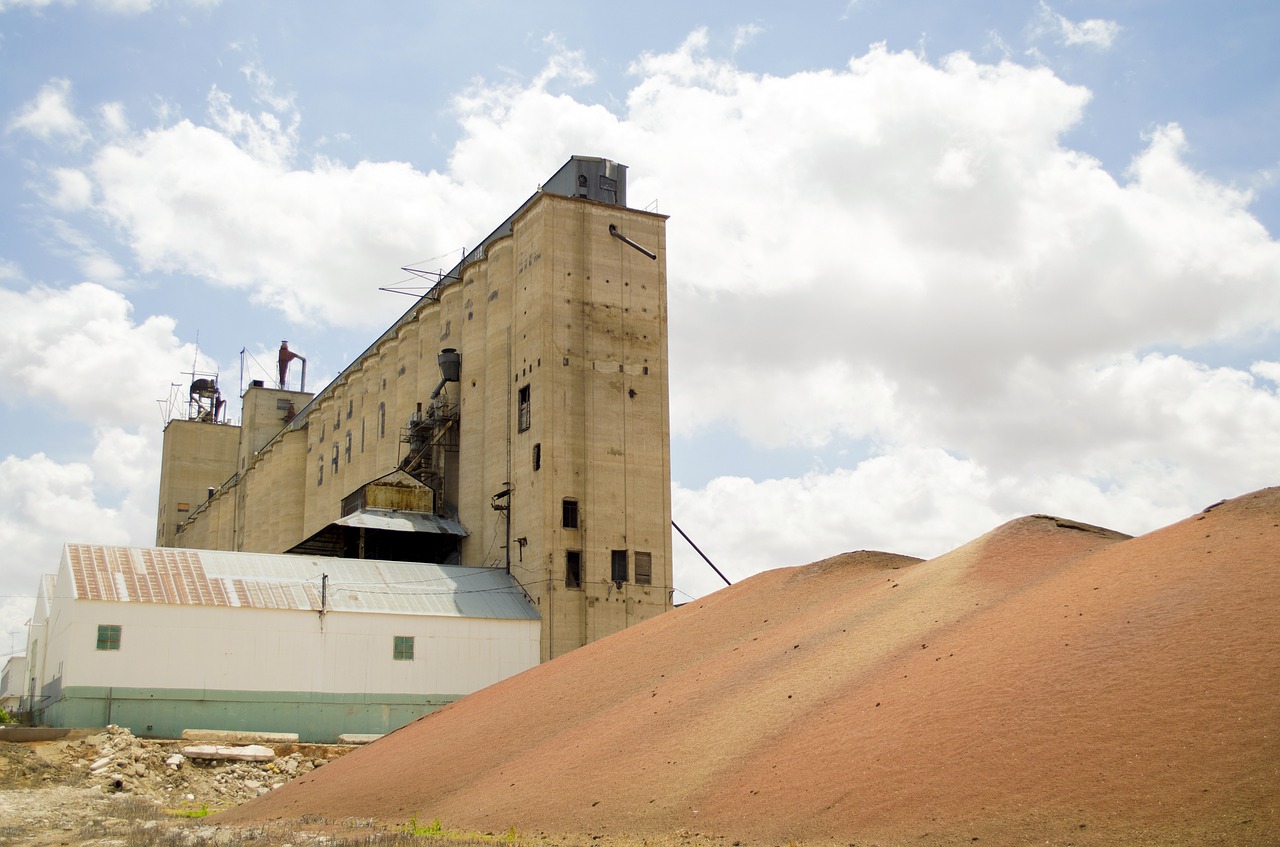 Industrija, Silosas, Grūdai, Medvilnė, Texas, Pietvakarius, Žemdirbystė, Gamykla, Saugojimas, Rezervuaras