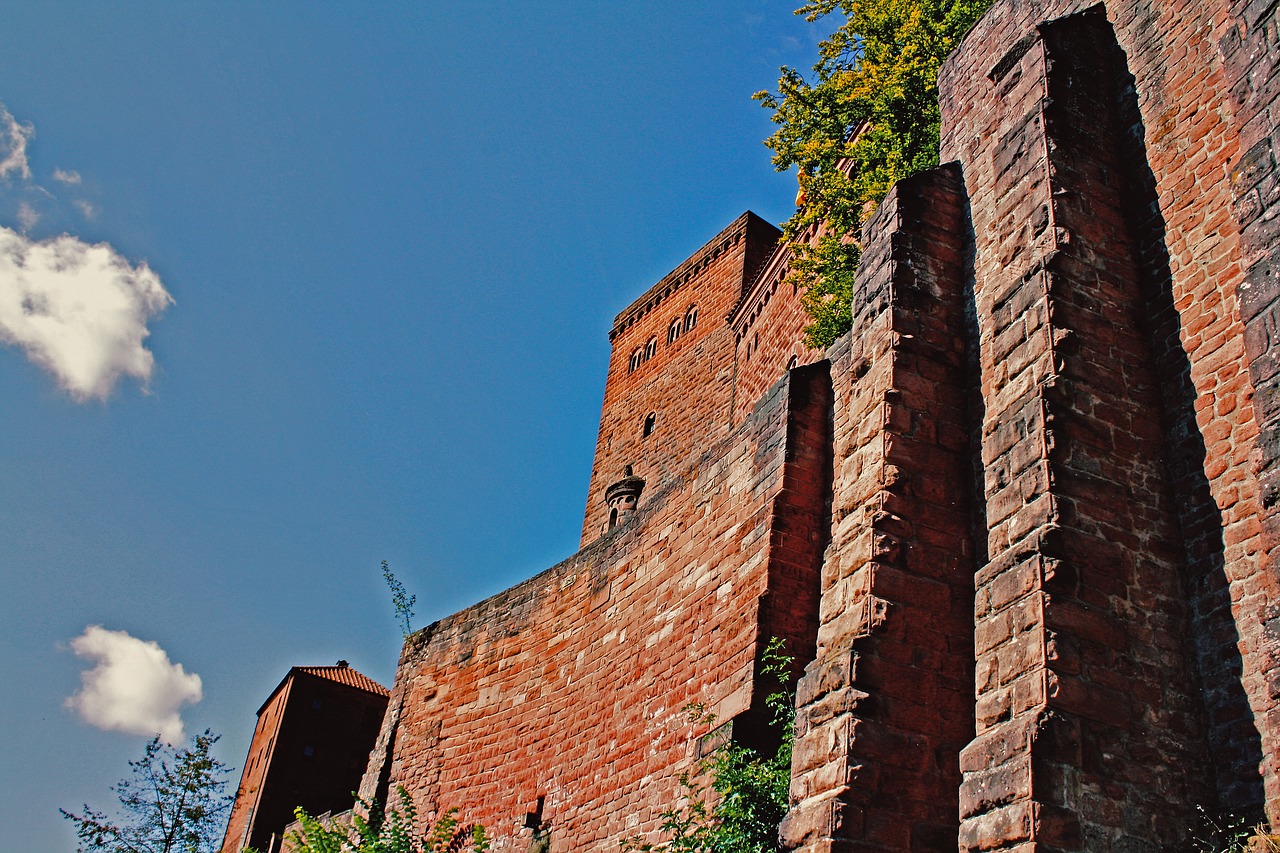 Pramonės Roko, Annweiler, Pajamos, Pomidorų Miškas, Pilis, Tvirtovė, Vokietija, Siena, Pagrįsti, Riteris