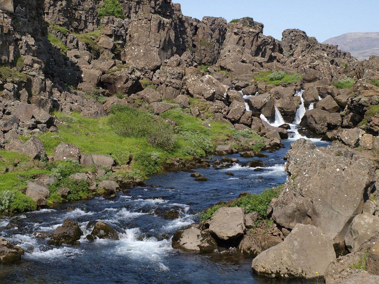 Þingvellir, Iceland, Kraštovaizdis, Upė, Slėnis, Nemokamos Nuotraukos,  Nemokama Licenzija