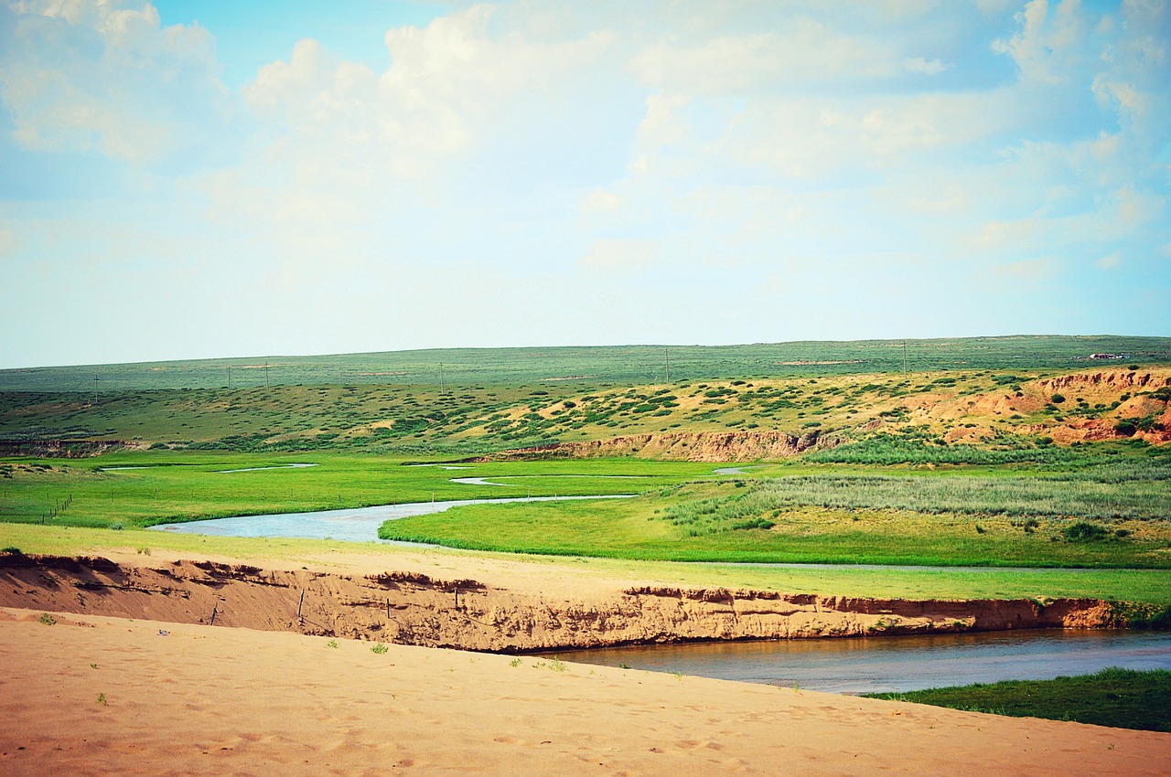 Vidinė Mongolija, Gol, Žaisti Smėlyje, Upė, Nemokamos Nuotraukos,  Nemokama Licenzija
