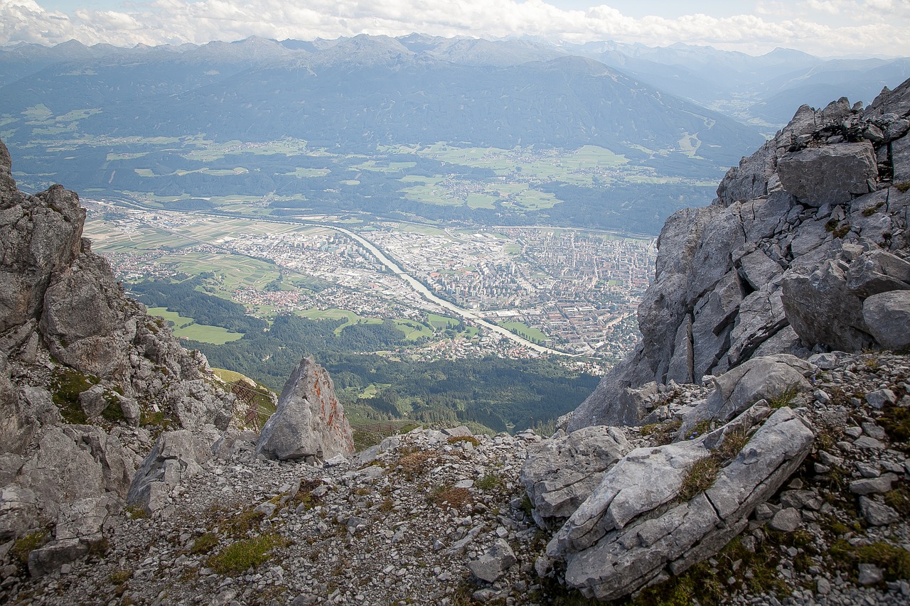 Innsbruck, Miestas, Tyrol, Austria, Kalnai, Vasara, Valstybinis Kapitalas, Alpių, Panorama, Nemokamos Nuotraukos