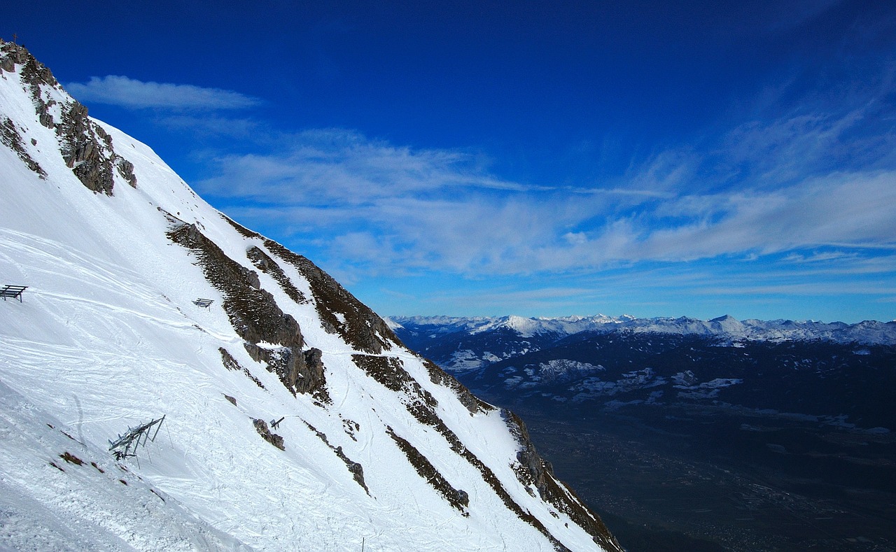 Innsbruck, Kalnai, Sniegas, Panorama, Kraštovaizdis, Mėlyna Balta, Dangus, Mėlynas, Laisvas, Laisvė