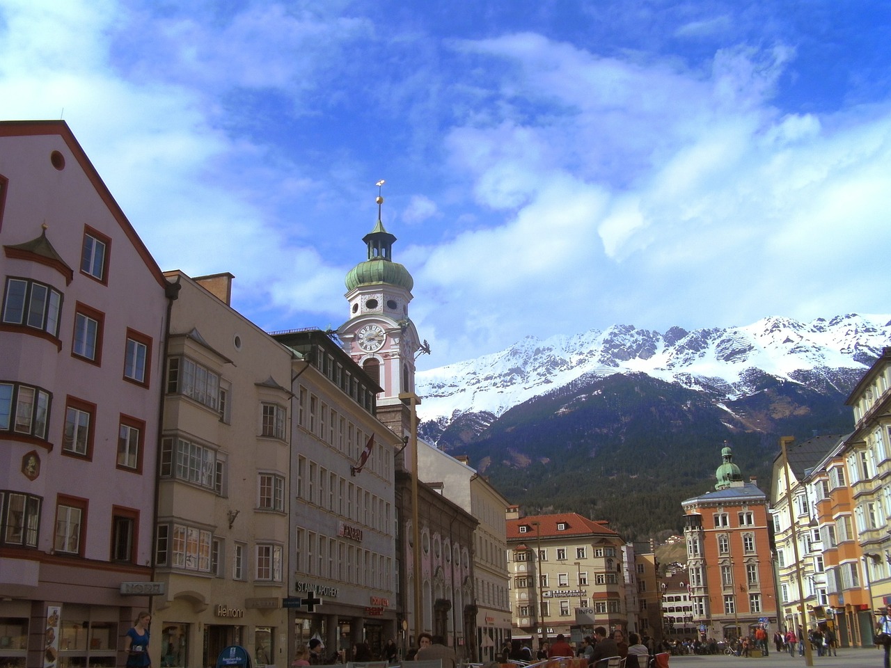 Innsbruck, Austria, Kelionė, Turizmas, Tirol, Alpės, Ekskursijos, Kalnai, Žiema, Sniegas