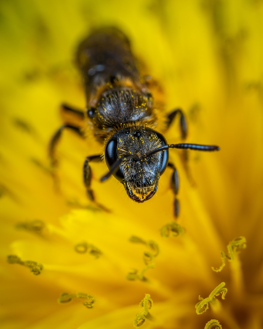 Vabzdys,  Bičių,  Makro,  Kiaulpienė, Nemokamos Nuotraukos,  Nemokama Licenzija