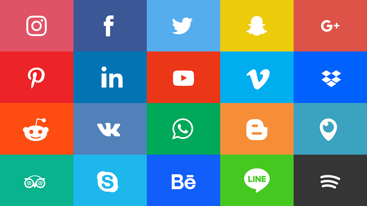 Instagram,  Facebook,  Piktograma Instagram,  Twitter,  Mobilus,  Socialiniai Tinklai,  Susietas,  Skype,  Iliustracija,  Socialinis Tinklas