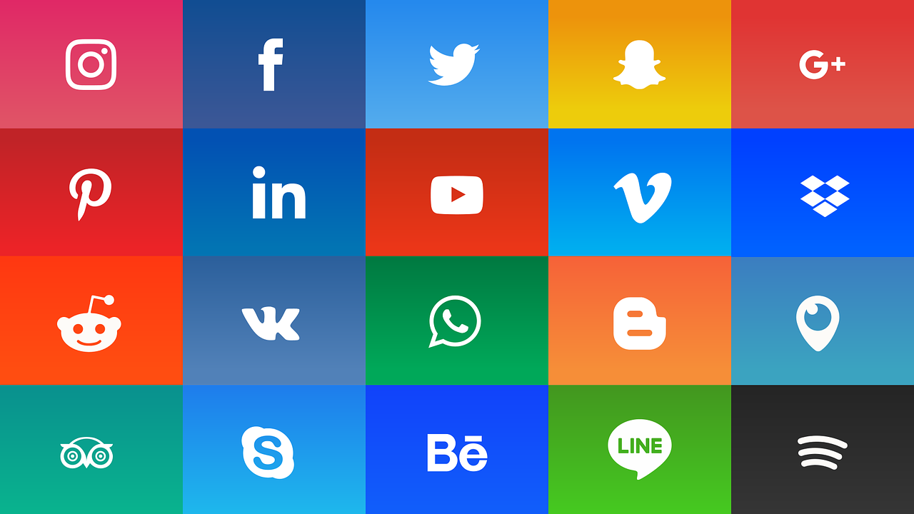 Instagram,  Facebook,  Piktograma Instagram,  Twitter,  Mobilus,  Socialiniai Tinklai,  Susietas,  Skype,  Iliustracija,  Socialinis Tinklas