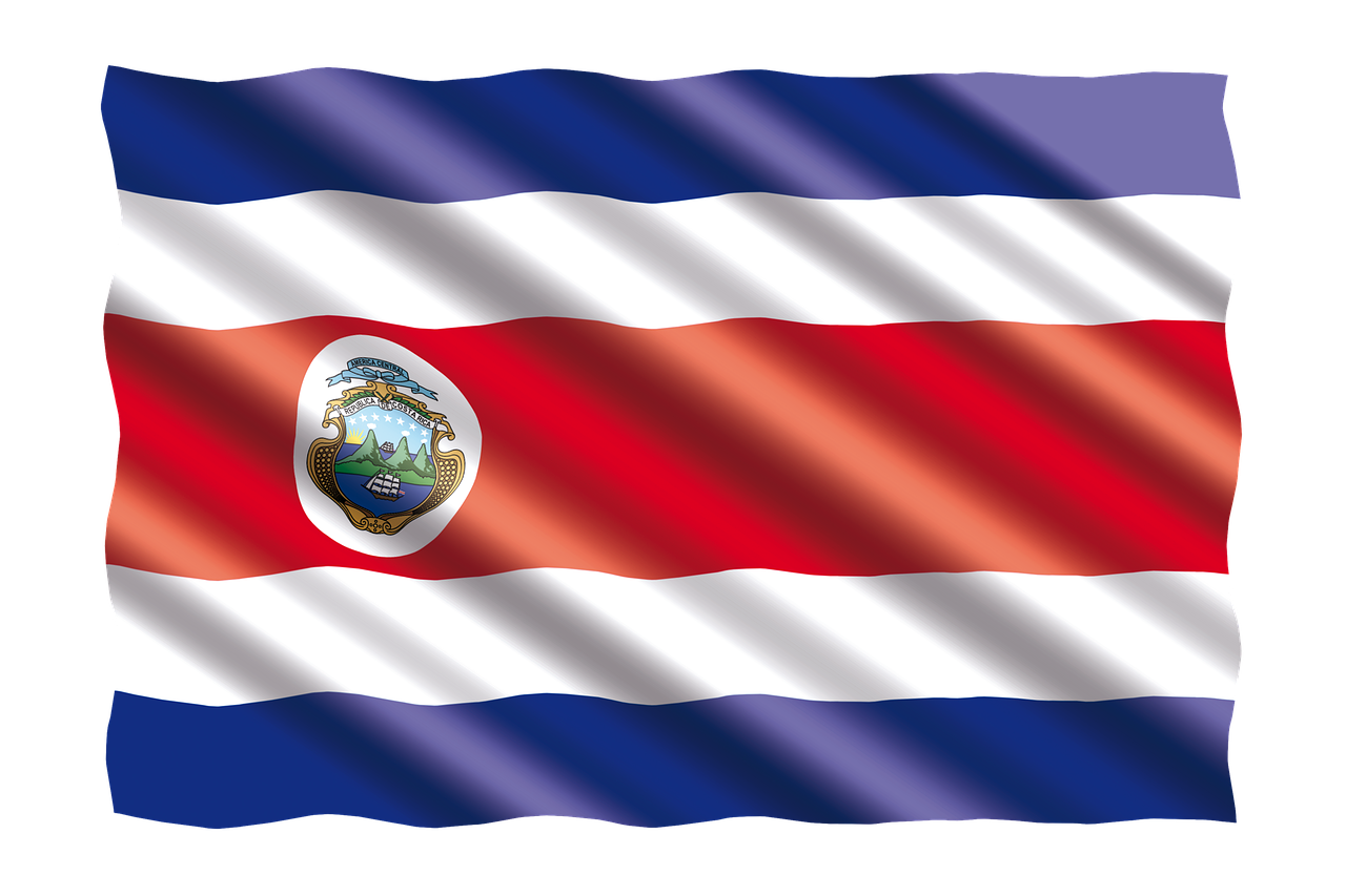 Tarptautinis, Vėliava, Kosta Rika, Nemokamos Nuotraukos,  Nemokama Licenzija