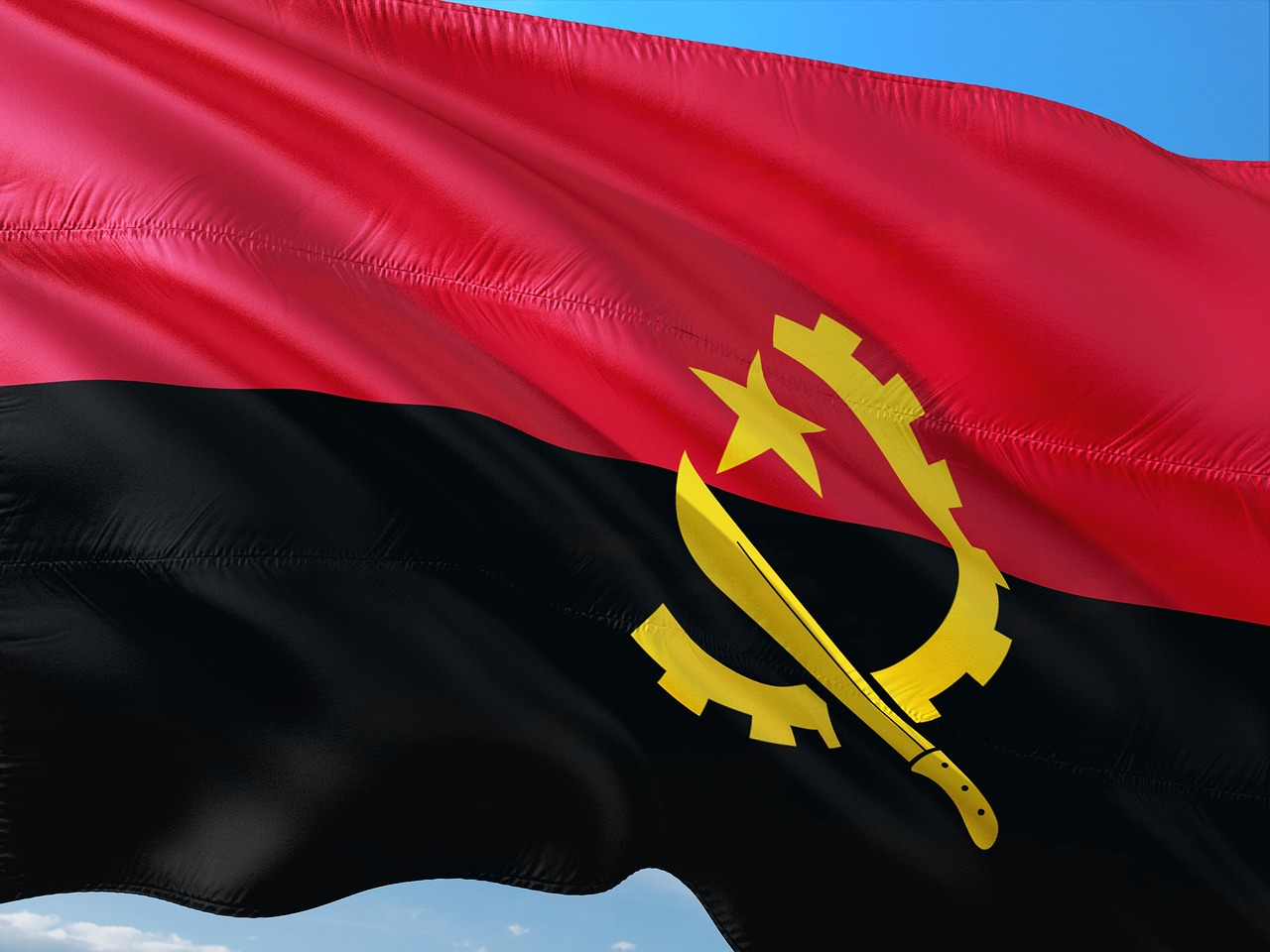 Tarptautinis, Vėliava, Angola, Nemokamos Nuotraukos,  Nemokama Licenzija