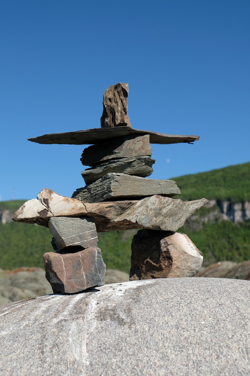 Inukshuk,  Statula,  Simbolis,  Pierre,  Indijos,  Kultūra,  Dangus,  Kelionė,  Kanada,  Gimtoji