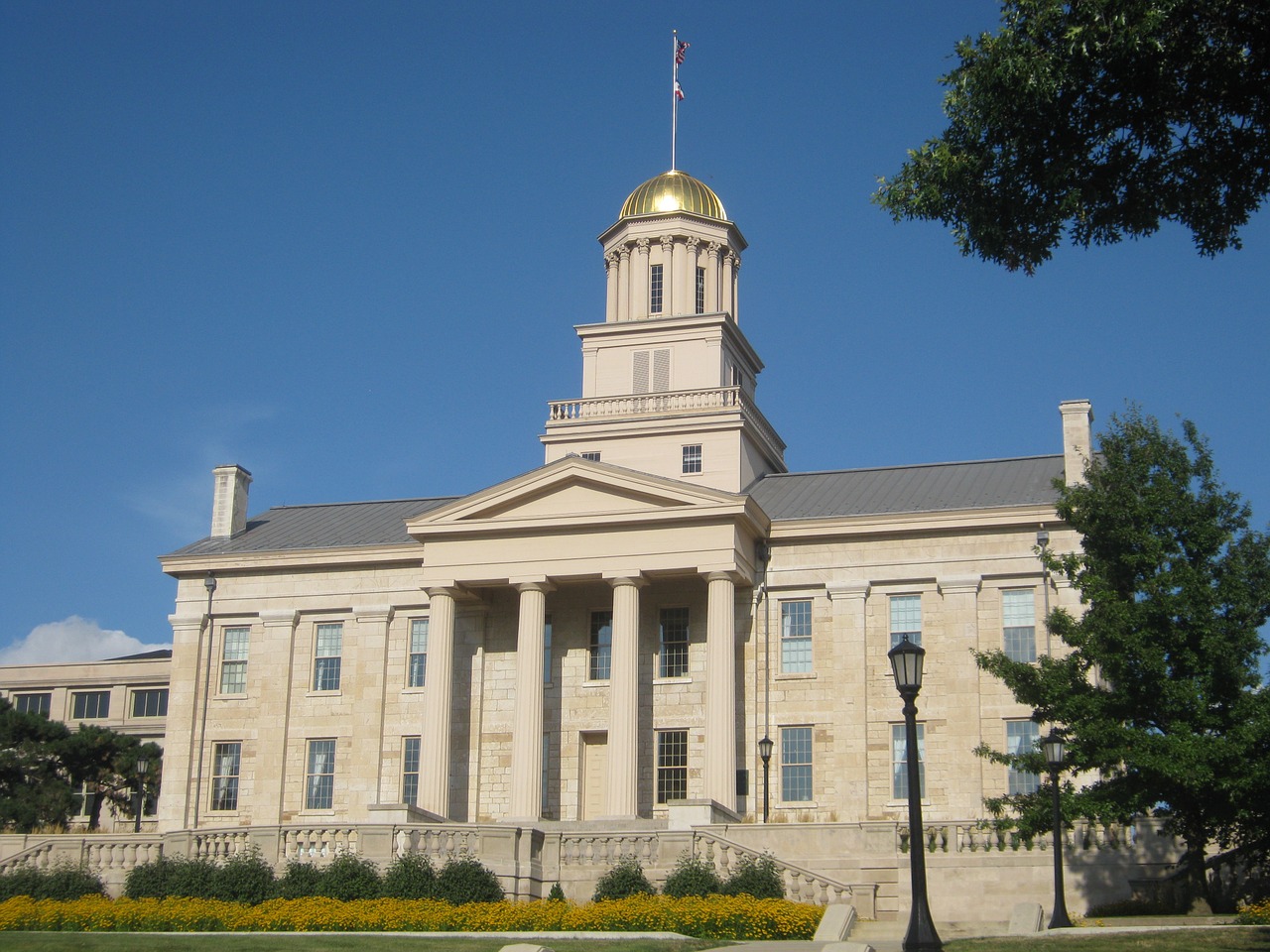 Iowa City, Senas Kapitolis, Iowa, Pastatas, Capitol, Miestas, Usa, Architektūra, Muziejus, Nemokamos Nuotraukos