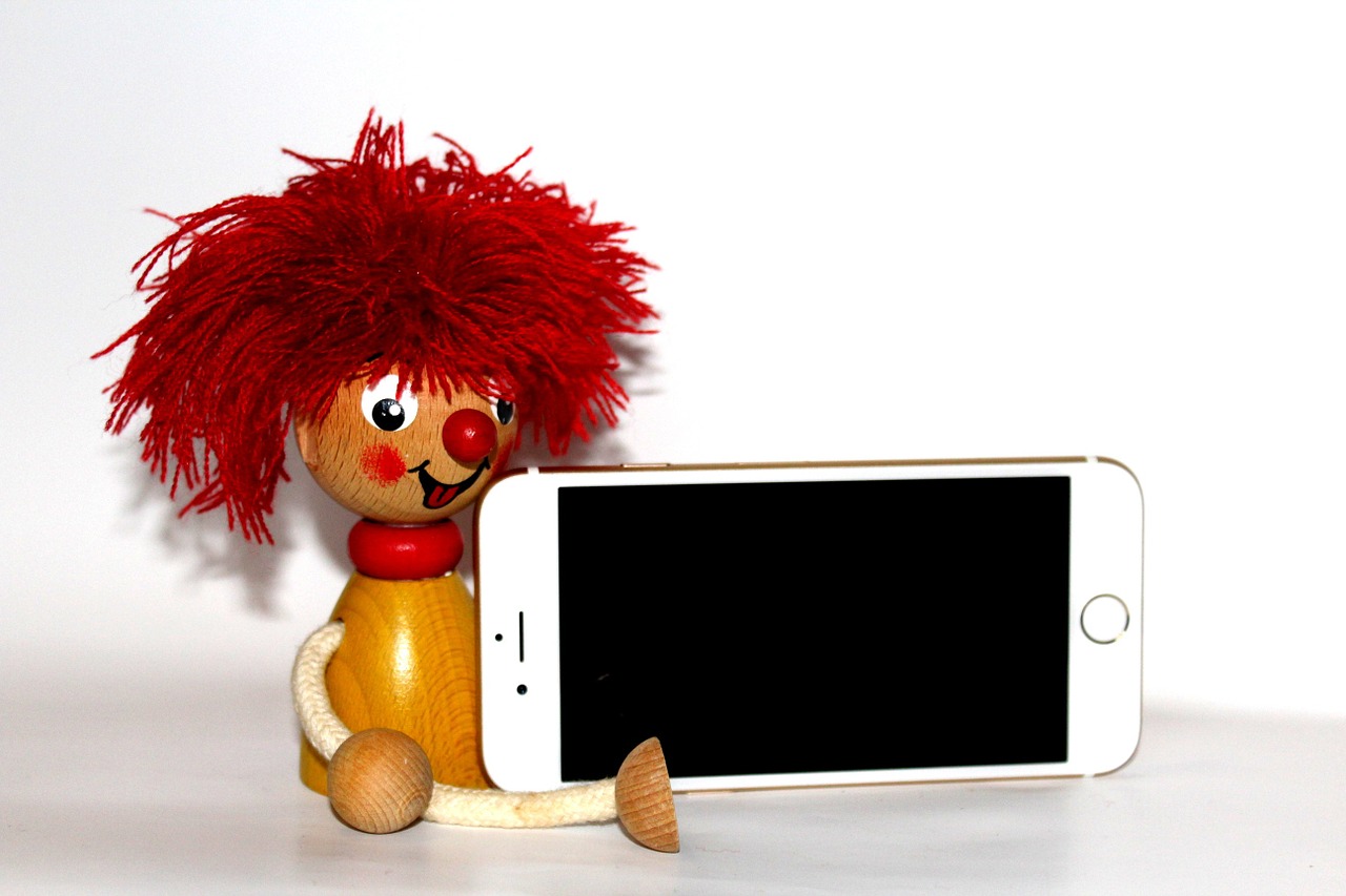 Iphone, Pumuckl, Vaikai, Telefonas, Juokinga, Figūra, Mielas, Saldus, Linksma, Telefonu