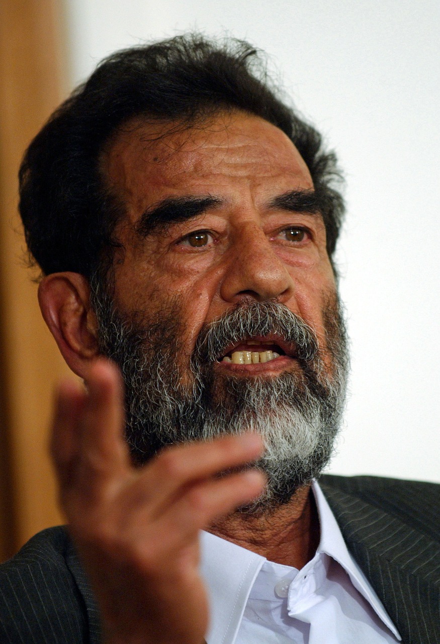 Iraq, Diktatorius, Prezidentas, Ministras Pirmininkas, Saddam Hussein, 2004, Portretas, Arabija, Saudo Arabija, Arabai