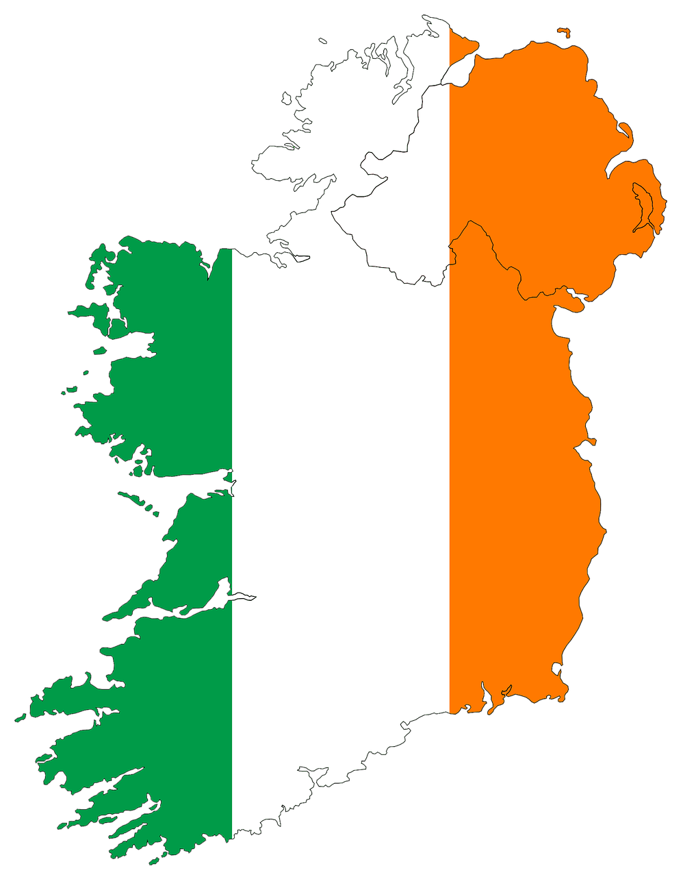 Airija, Žemėlapis, Europa, Airiškas, Šalis, Simbolis, Dublin, Vėliava, Ženklas, Nacionalinis