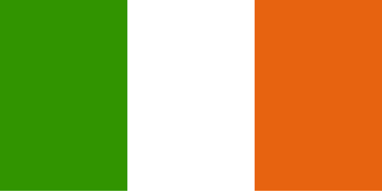 Airija, Vėliava, Nacionalinis, Ženminbi, Trispalvis, Žalias, Balta, Oranžinė, Simbolis, Šalis