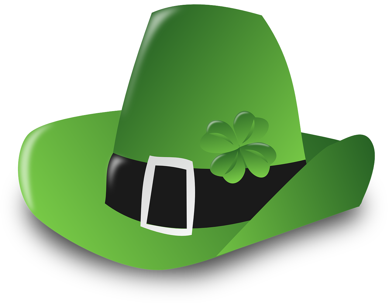 Airiškas, Skrybėlę, Galvos Apdangalai, Tradicinis, Keturių Lapų Dobilų, Trefoil, Šaukštas, Laimingas, Sėkmė, Žalias