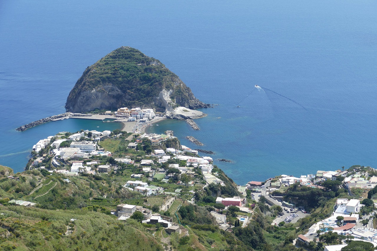 Ischia, Italy, Viduržemio Jūros, Turizmas, Šventė, Sala, Kraštovaizdis, Adrijos Jūra, Perspektyva, Vaizdas