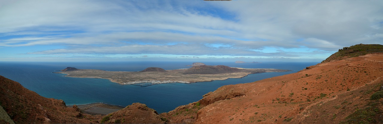 Sala, Jūra, Kranto, Rokas, Lanzarote, Panorama, Gamta, Papludimys, Kraštovaizdis, Akmenys