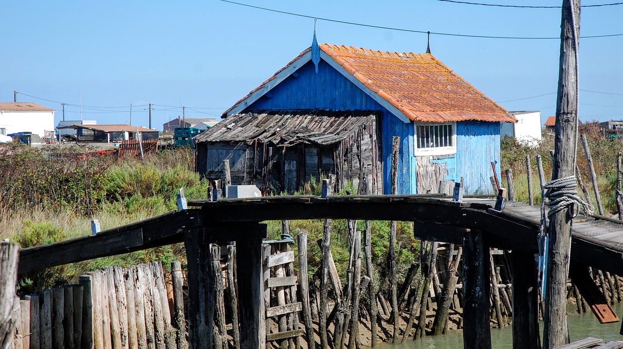 Olerono Sala, Oléron, France, Namas, Žvejys, Upė, Kraštovaizdis, Tiltas, Nemokamos Nuotraukos,  Nemokama Licenzija