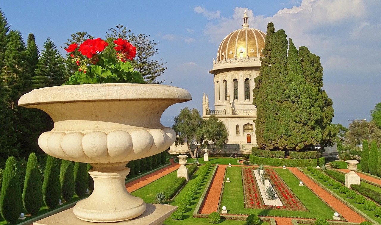 Izraelis, Haifa, Baha Tikėjime, Baha Į Weltzentrum, Šventovė, Baha Tikėjimo Sode, Nemokamos Nuotraukos,  Nemokama Licenzija