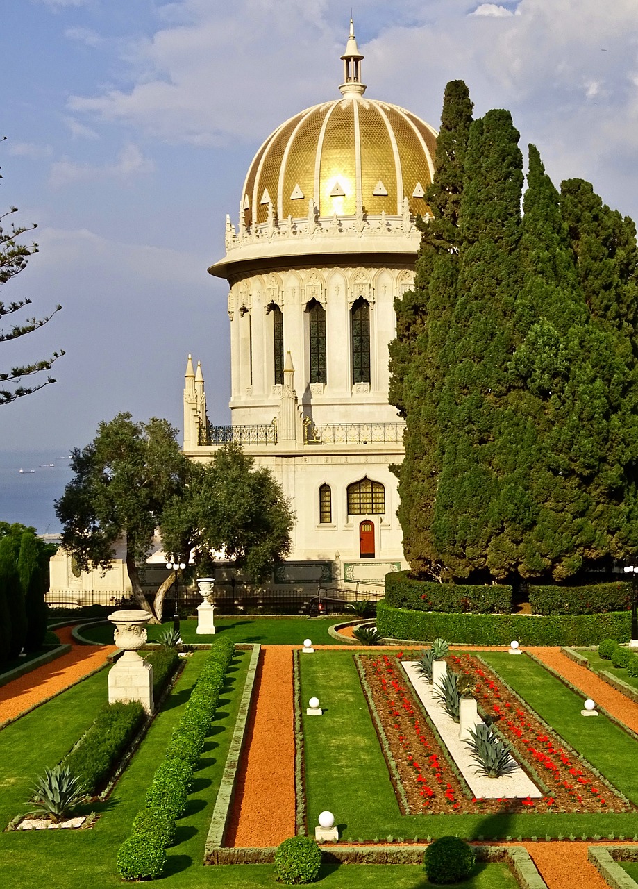 Izraelis, Haifa, Baha Tikėjime, Baha Į Weltzentrum, Šventovė, Baha Tikėjimo Sode, Nemokamos Nuotraukos,  Nemokama Licenzija