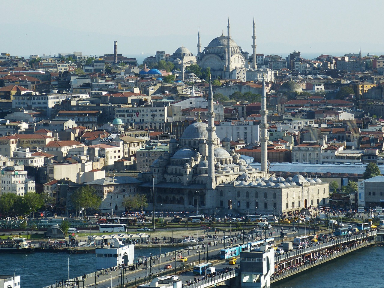 Istanbulas, Turkija, Fosforas, Orientuotis, Mečetė, Perspektyva, Vaizdas, Galata Bokštas, Galata, Tiltas