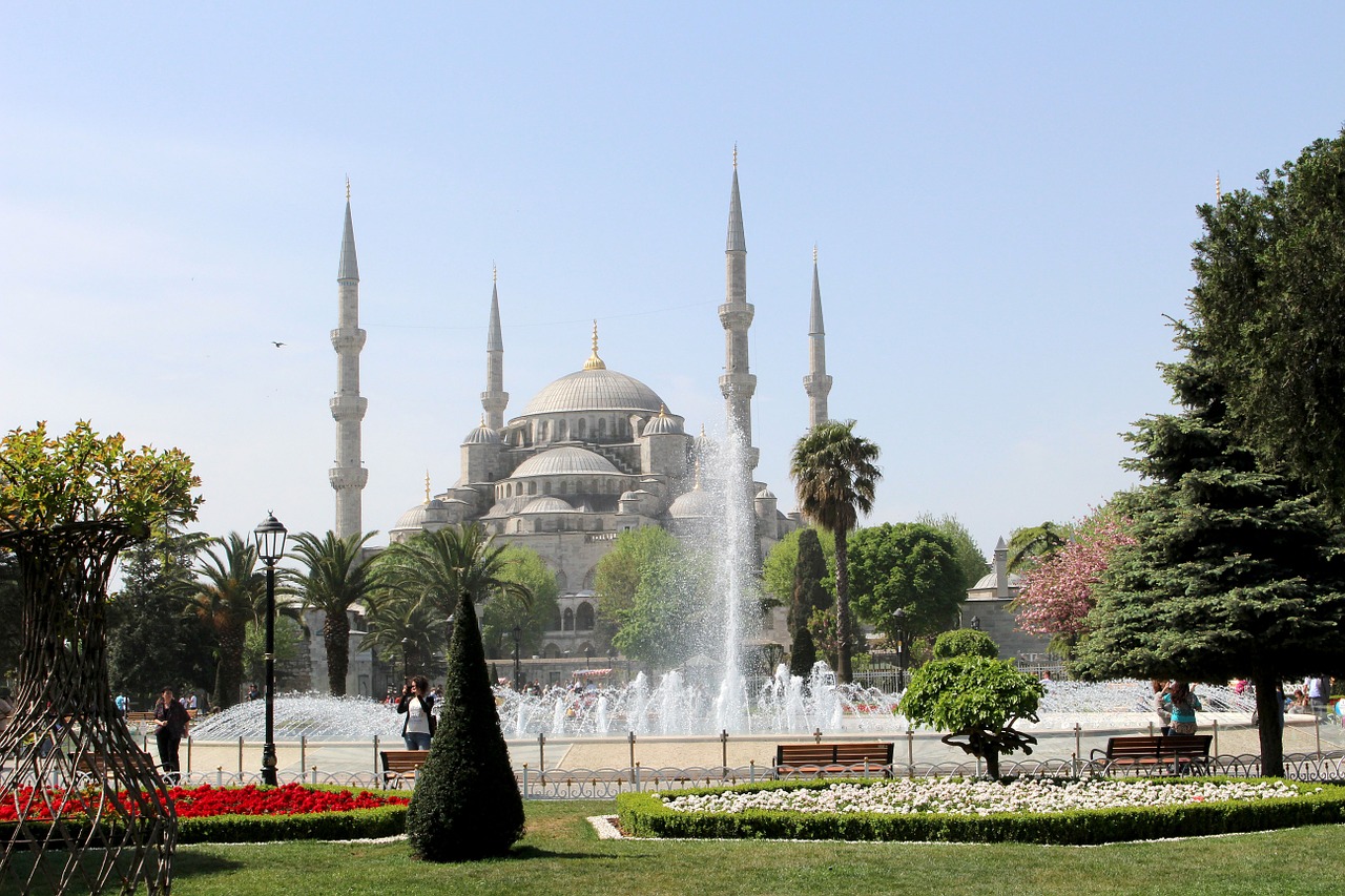 Istanbulas, Turkija, Mečetė, Islamas, Mėlyna Mečetė, Orientuotis, Orientyras, Minaretas, Lankytinos Vietos, Turizmas
