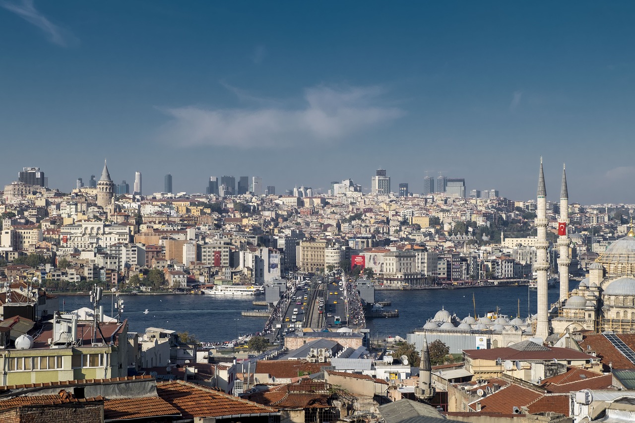 Istanbulas, Estuarija, Valide, Senamiestis, Taika, Miesto Panorama, Natūralus Kalakutas, Turkija, Kraštovaizdis, Jūrų