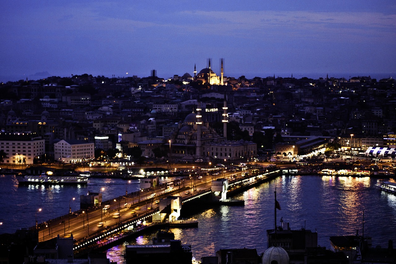 Istanbulas, Naktis, Upė, Europa, Asija, Nemokamos Nuotraukos,  Nemokama Licenzija