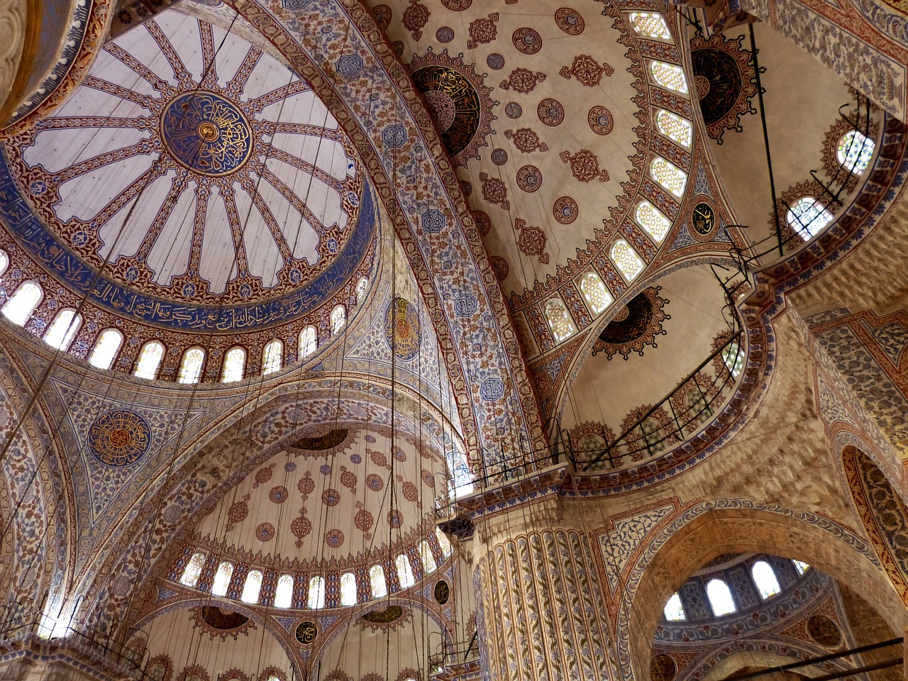 Istanbulas, Turkija, Mečetė, Mėlyna Mečetė, Istoriškai, Ramstis, Kupolas, Dievas, Islamas, Langas