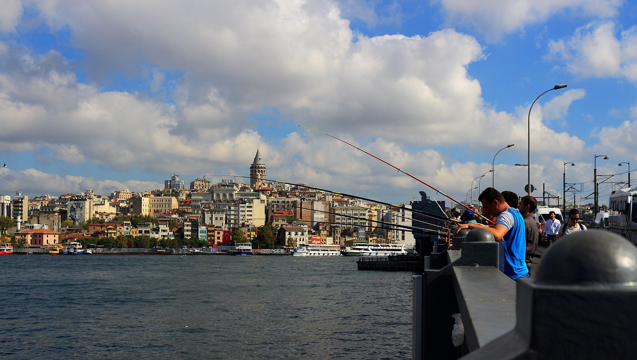 Istanbulas, Kraštovaizdis, Galata Tiltas, Žvejyba, Jūrų, Nemokamos Nuotraukos,  Nemokama Licenzija