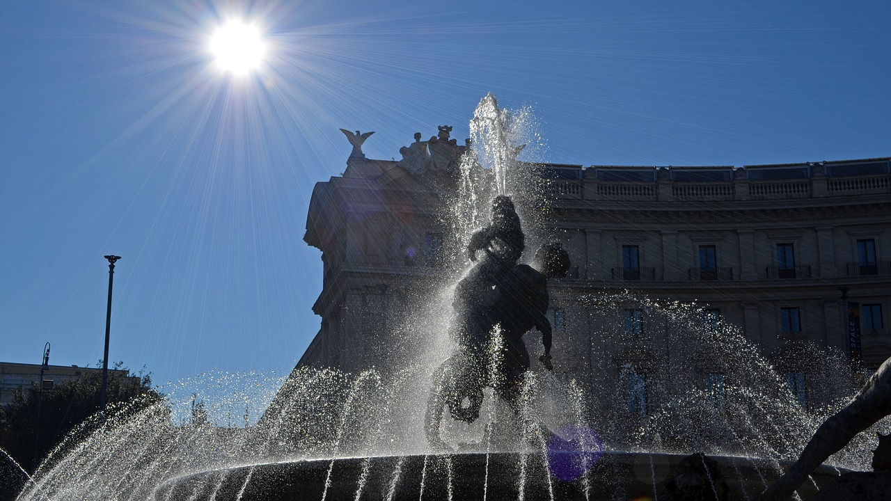 Italy, Roma, Fontana Delle Naiadi, Nemokamos Nuotraukos,  Nemokama Licenzija