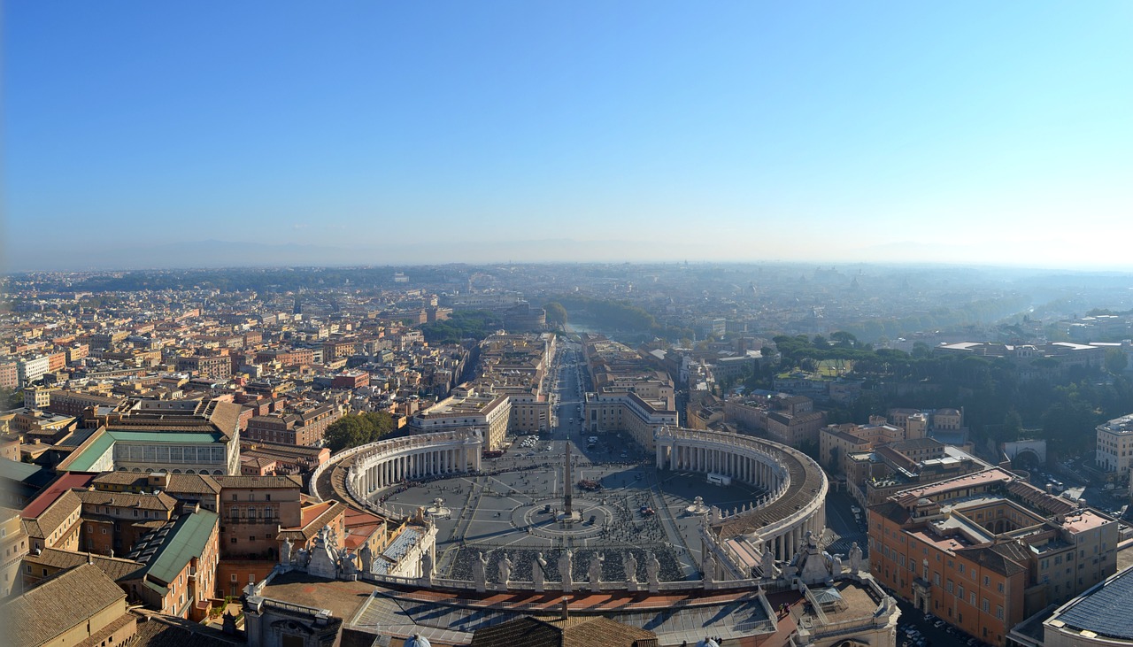 Italy, Roma, Vaizdas Iš St Piterio Bazilikos, Nemokamos Nuotraukos,  Nemokama Licenzija