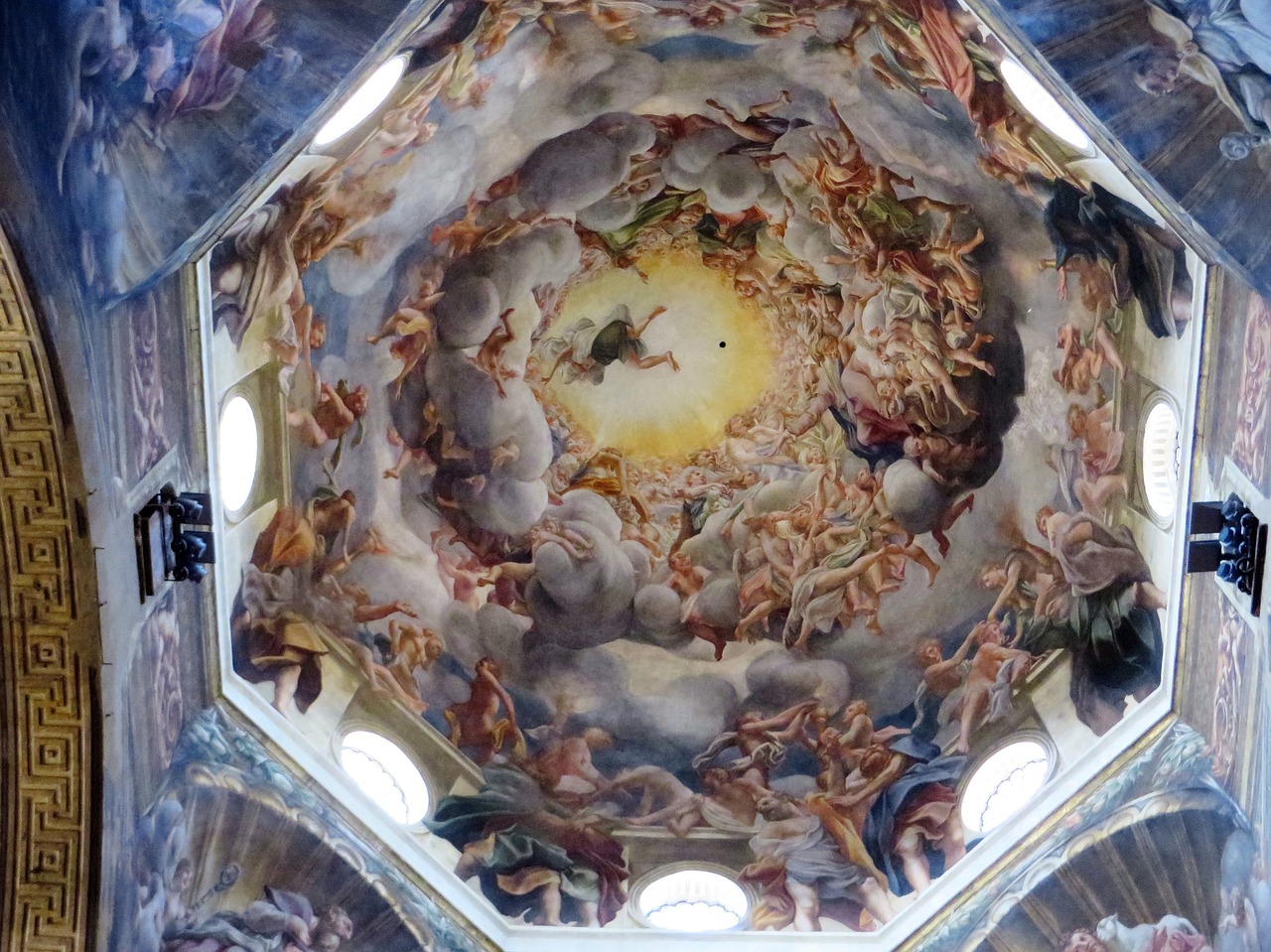 Italy, Parma, Katedra, Kupolas, Freska, Correggio, Prielaida, Nemokamos Nuotraukos,  Nemokama Licenzija