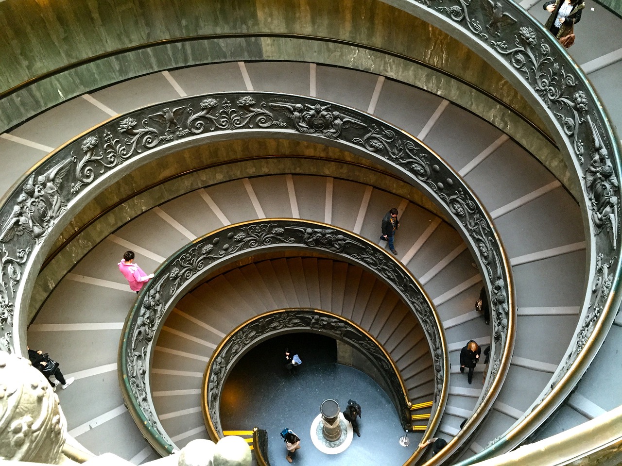 Italy, Laiptai, Vatikanas, Istoriškai, Pastatas, Architektūra, Roma, Spiraliniai Laiptai, Spiralė, Nemokamos Nuotraukos