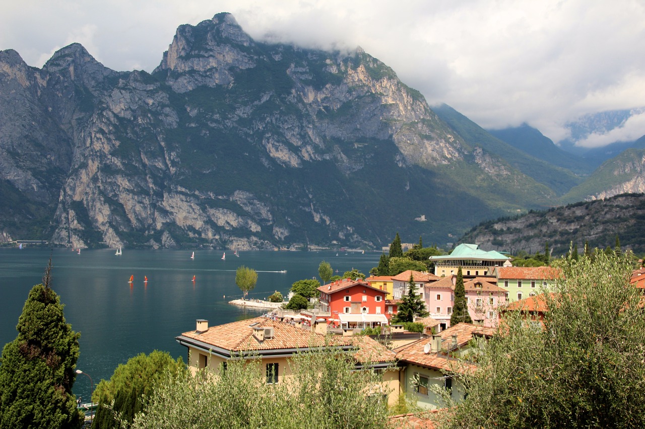 Italy, Torbole, Garda, Debesys, Kalnai, Panorama, Riva, Šventė, Nemokamos Nuotraukos,  Nemokama Licenzija