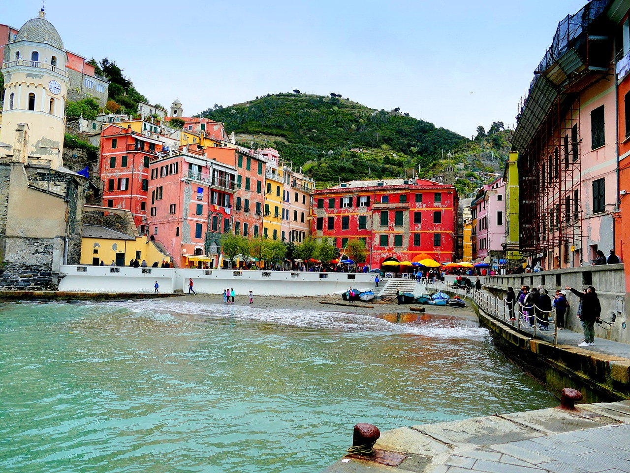 Italy, Uostas, Cinque Terre, Valtys, Jūra, Viduržemio Jūros, Vanduo, Prieplauka, Šventė, Uosto Miestas