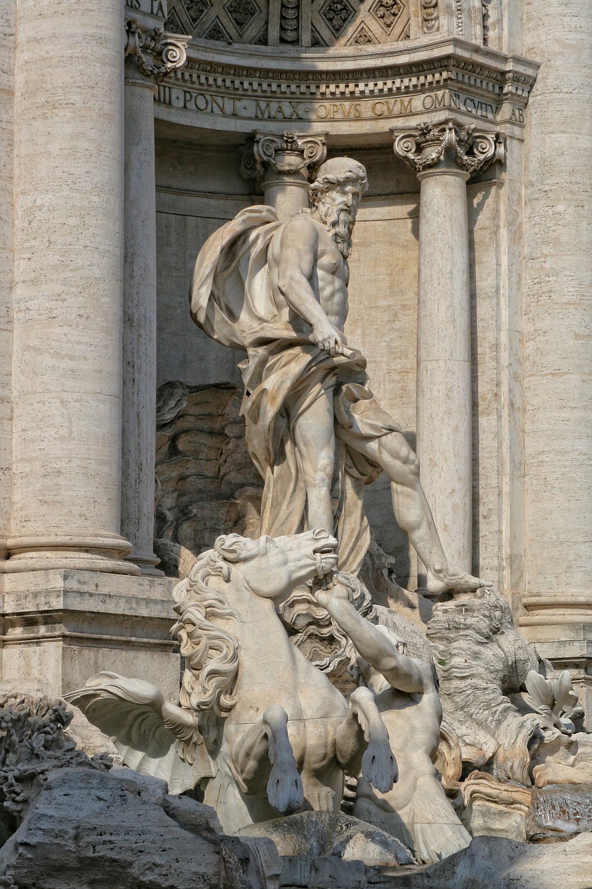 Italy, Roma, Trevi Fontanas, Skulptūra, Nemokamos Nuotraukos,  Nemokama Licenzija