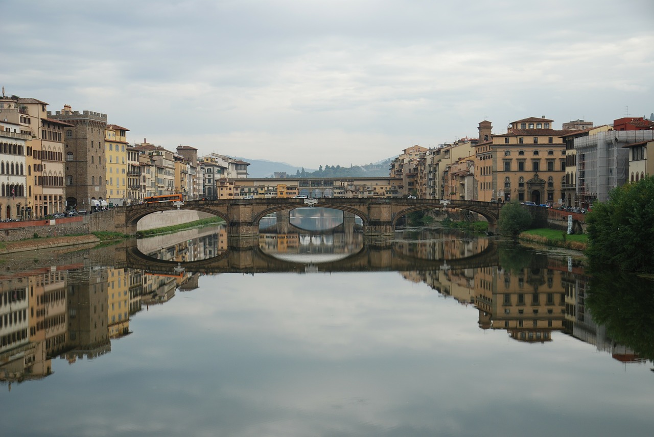 Italy, Firenze, Miestas, Ponte Vecchio, Tiltas, Upė, Nemokamos Nuotraukos,  Nemokama Licenzija