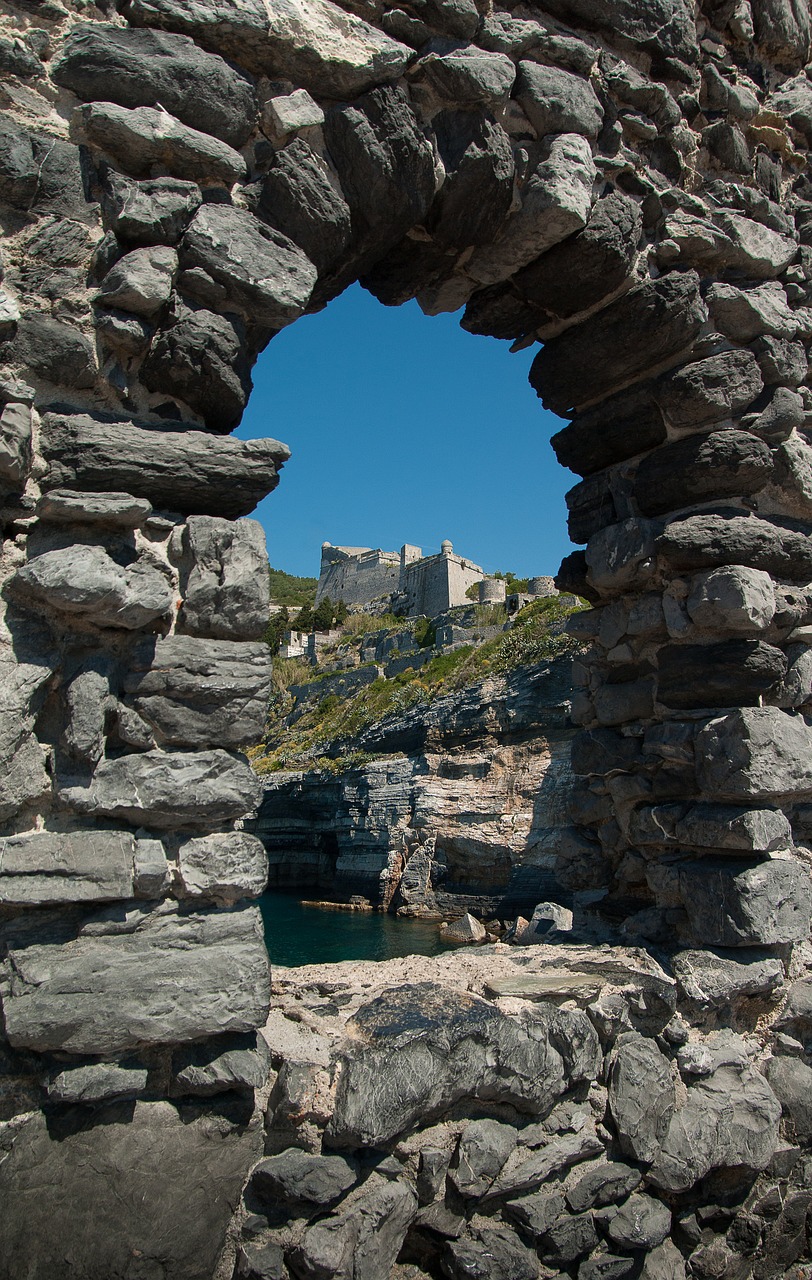 Italy, Portovenere, Pilis, Tvirtovė, Nemokamos Nuotraukos,  Nemokama Licenzija