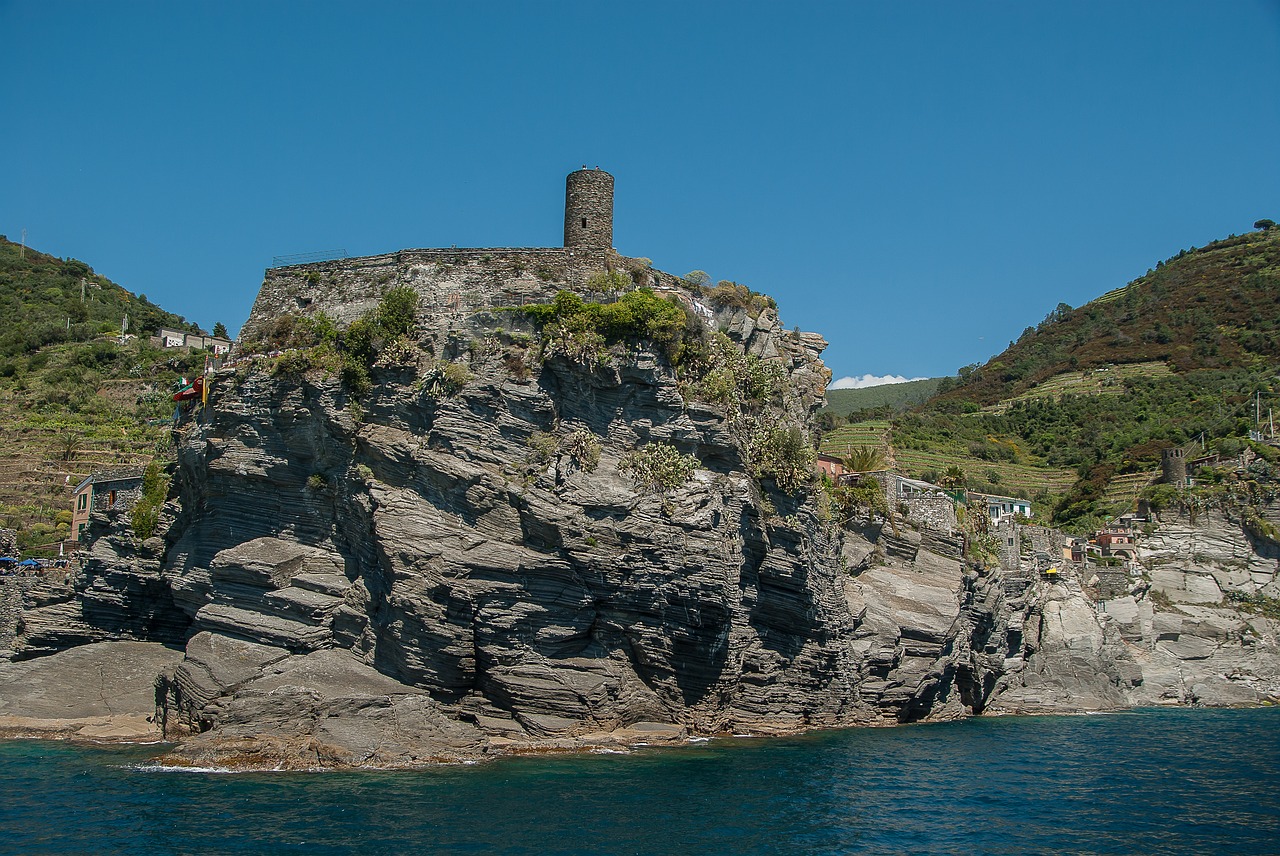 Italy, Cinque Terre, Pilis, Vernazza, Nemokamos Nuotraukos,  Nemokama Licenzija
