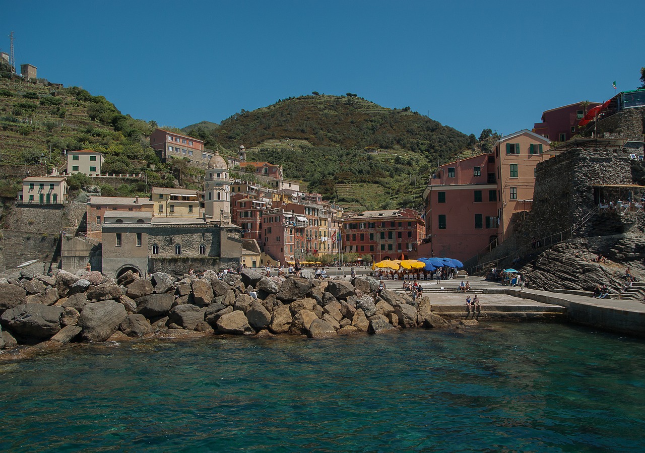 Italy, Cinque Terre, Vernazza, Uostas, Kaimas, Nemokamos Nuotraukos,  Nemokama Licenzija