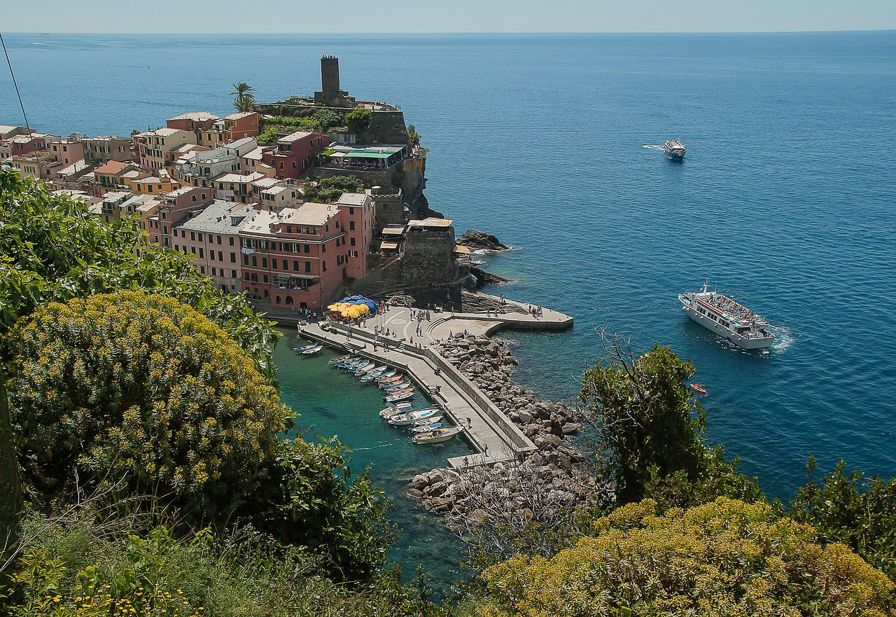 Italy, Cinque Terre, Vernazza, Uostas, Kaimas, Nemokamos Nuotraukos,  Nemokama Licenzija