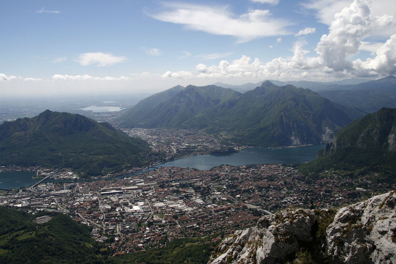 Italy, Lecco, Ežero Como, Kalnai, Nemokamos Nuotraukos,  Nemokama Licenzija