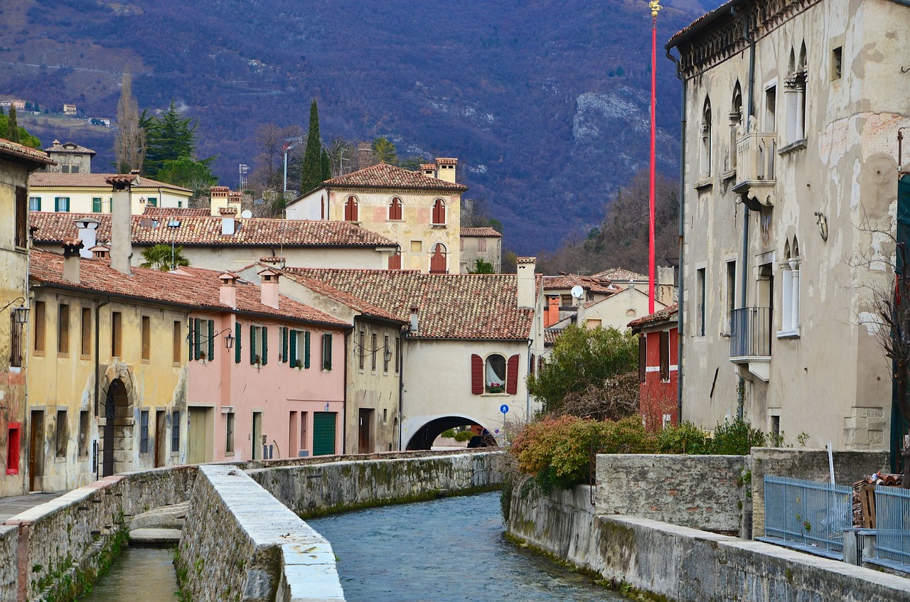 Italy, Vittorio Veneto, Miesto Vaizdas, Kanalas, Nemokamos Nuotraukos,  Nemokama Licenzija