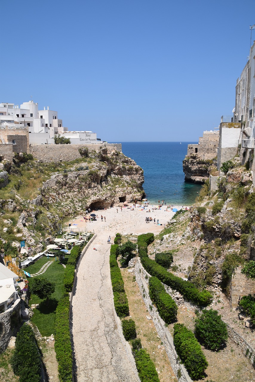 Italy, Polignano A Mare, Papludimys, Nemokamos Nuotraukos,  Nemokama Licenzija