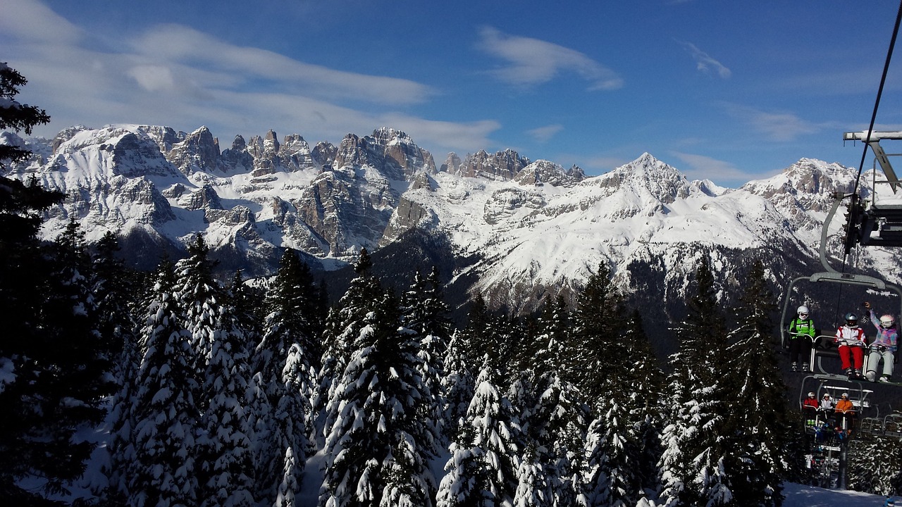 Italy,  Andalo,  Žiema,  Sniegas,  Kalnai,  Slides,  Dolomitai, Nemokamos Nuotraukos,  Nemokama Licenzija