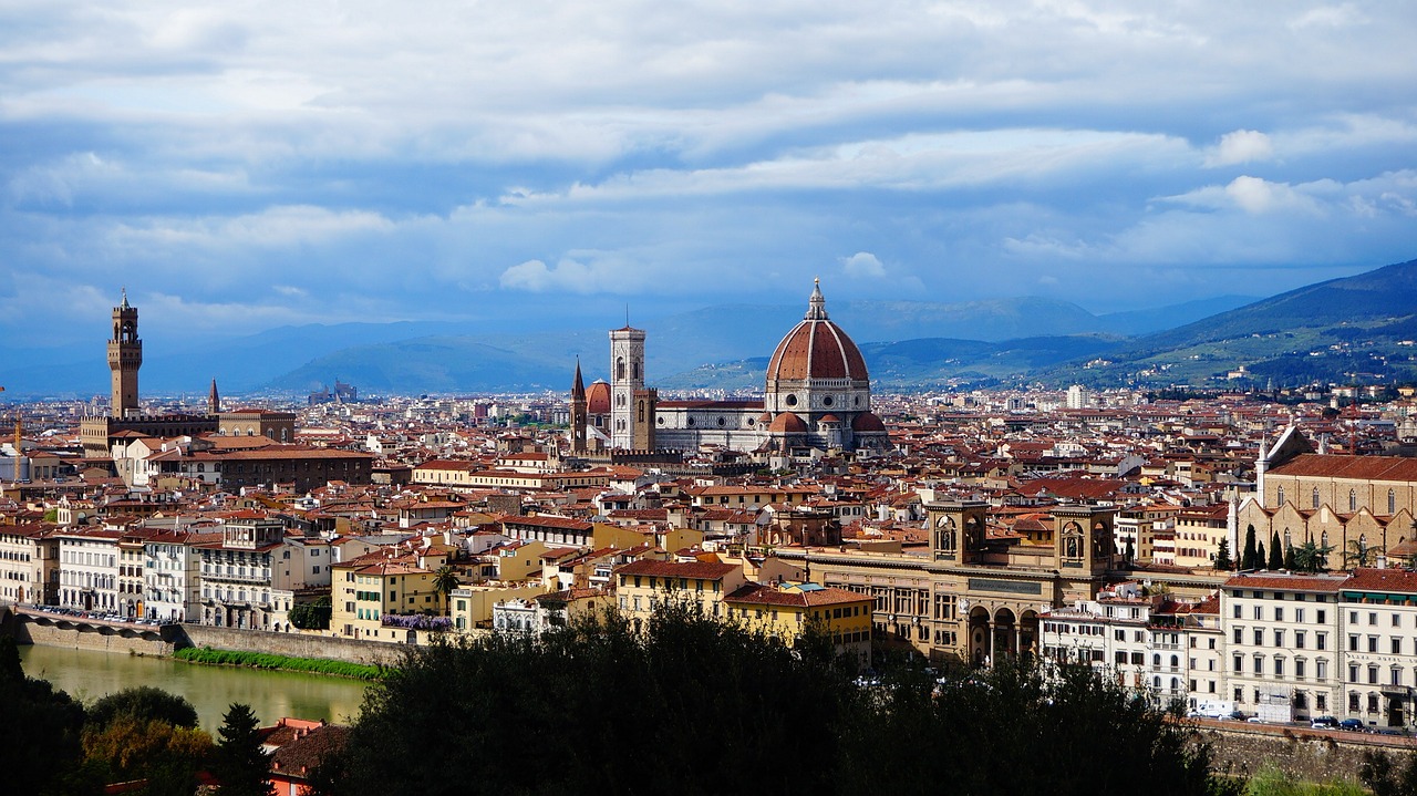 Italy,  Florencija,  Michelangelo Aikštė,  Duomo, Nemokamos Nuotraukos,  Nemokama Licenzija