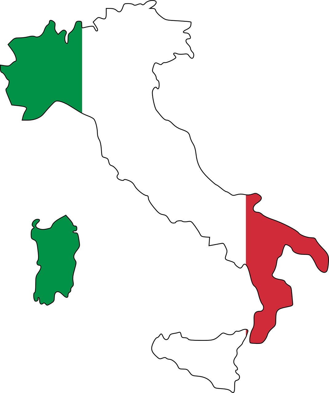 Italy,  Vėliava,  Žemėlapis,  Geografija,  Europa,  Šalis,  Nemokama Vektorinė Grafika, Nemokamos Nuotraukos,  Nemokama Licenzija